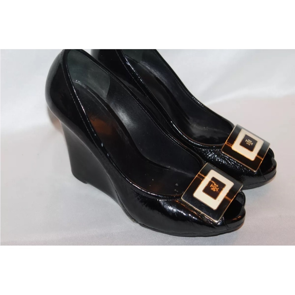 Tory Burch Black Women's wedge pumps